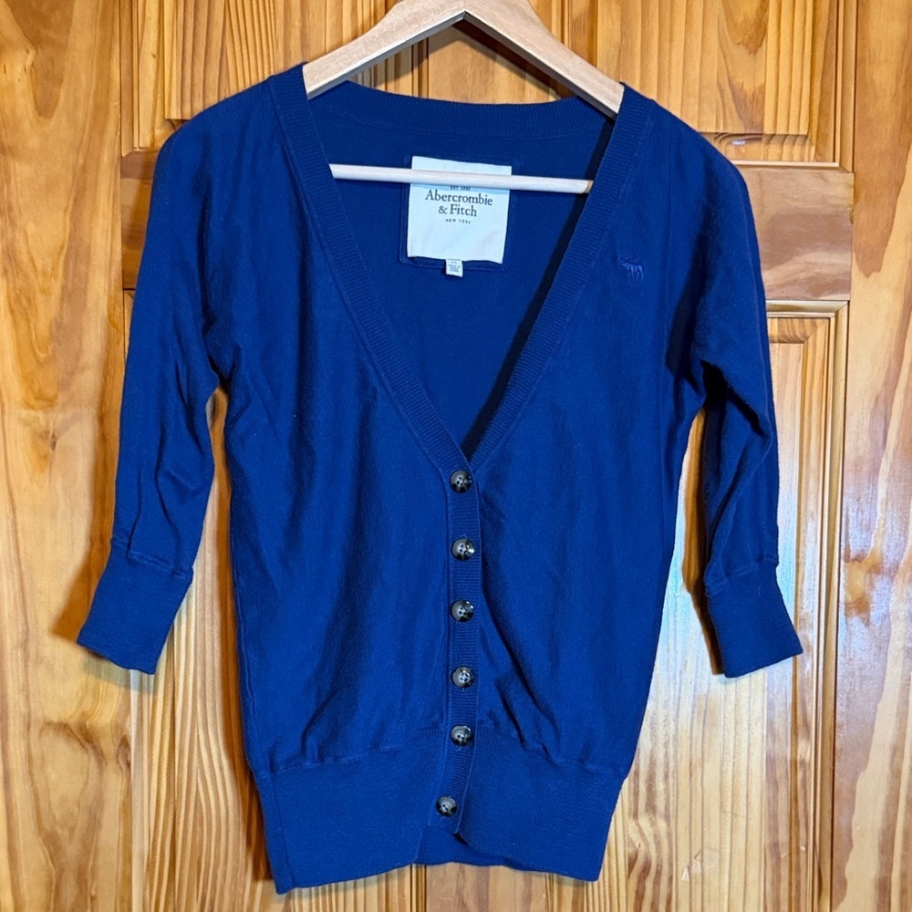 Abercrombie & Fitch Women's Deep Blue Cardigan